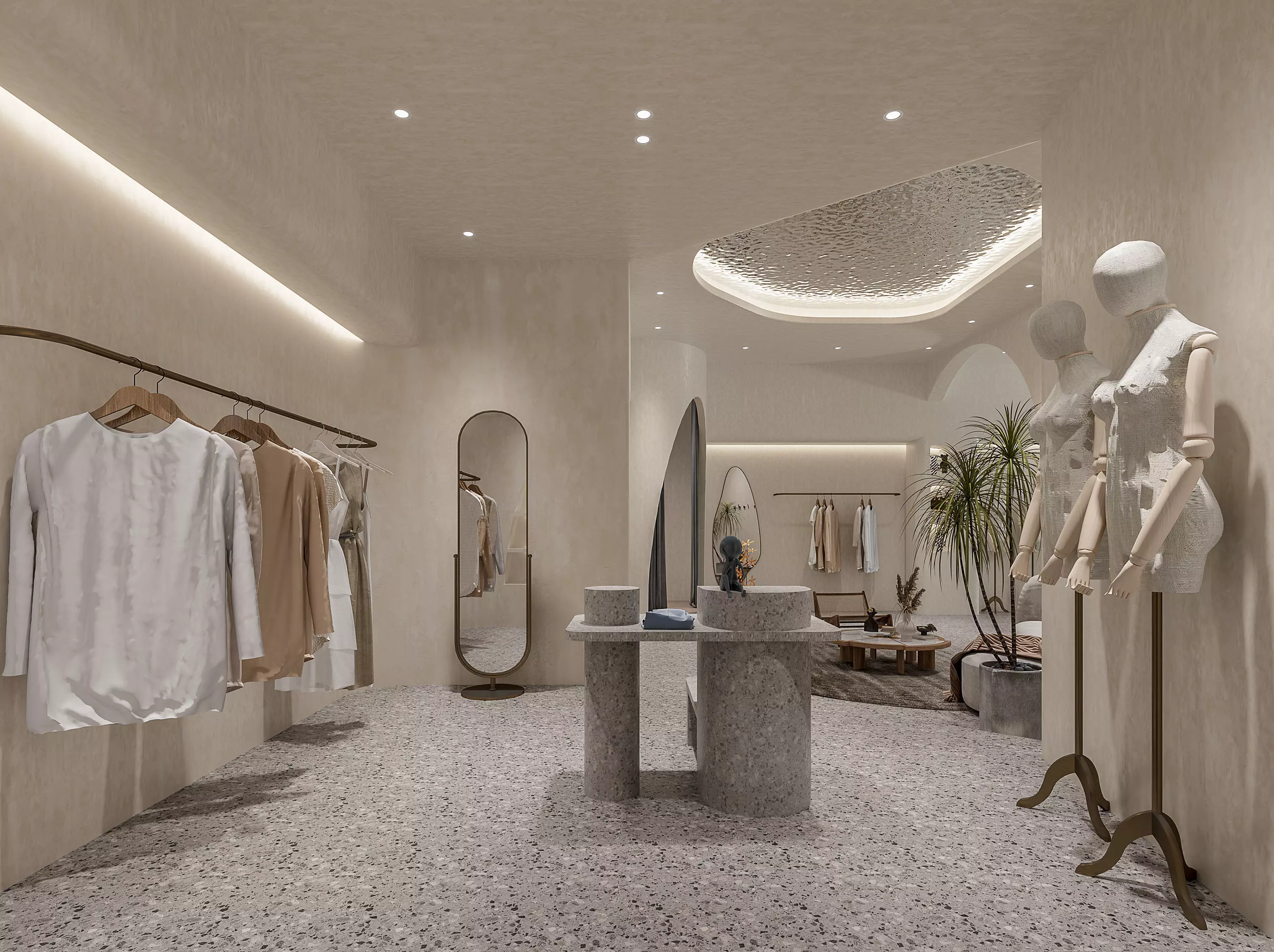 clothing store interior 3D model