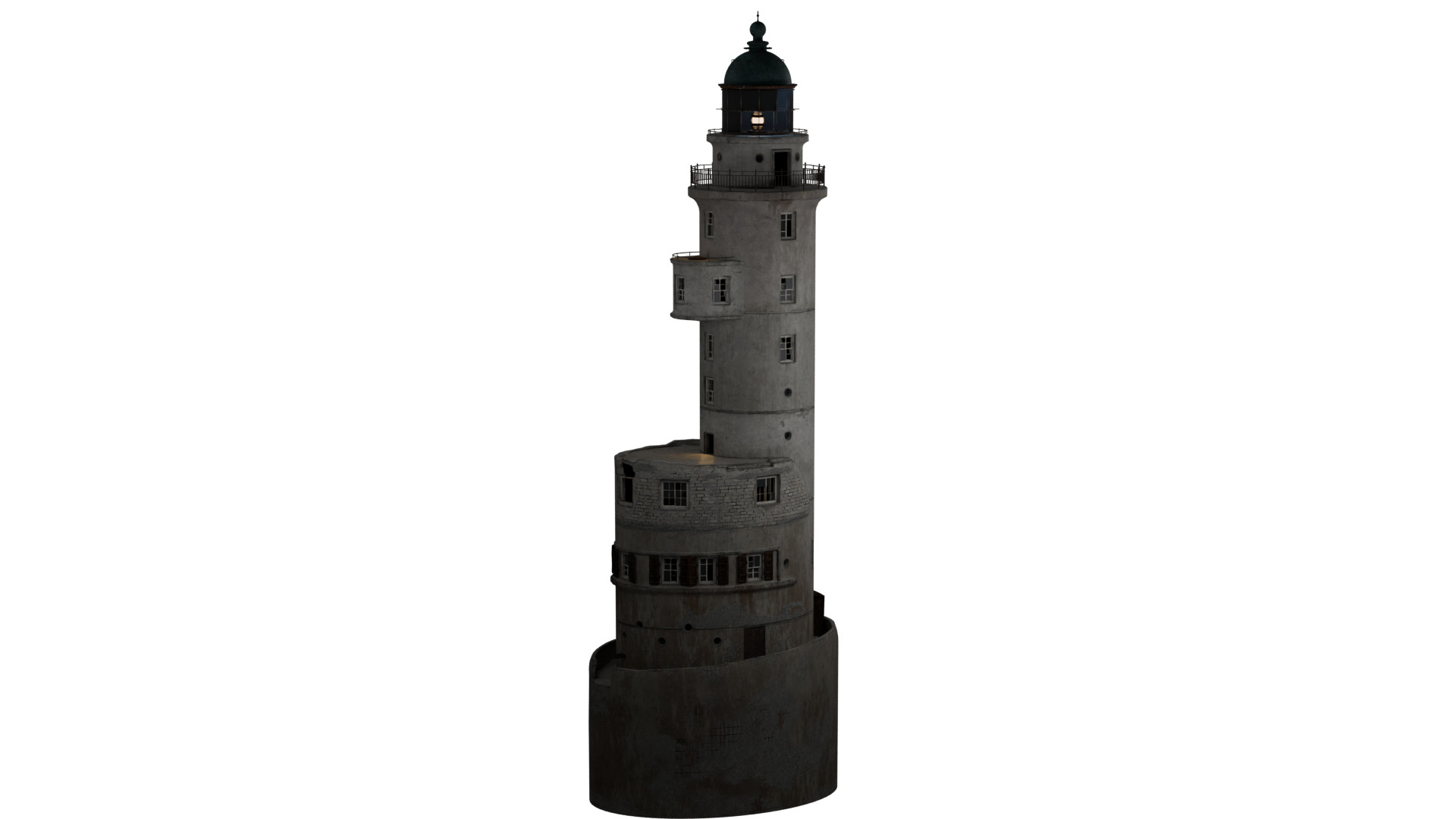 Lighthouse Low-poly 3D model_4