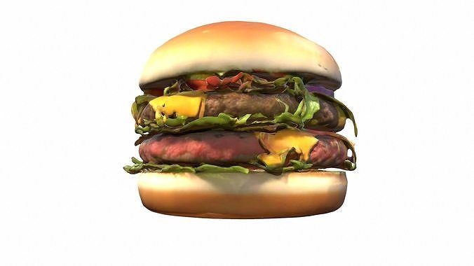 Double Cheese Burger 3D model