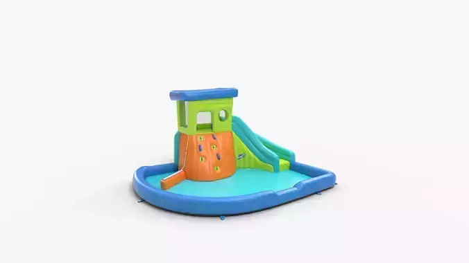 BOUNTECH Inflatable Water Slide 3D model