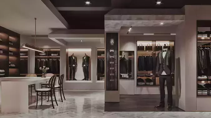 clothing store interior 