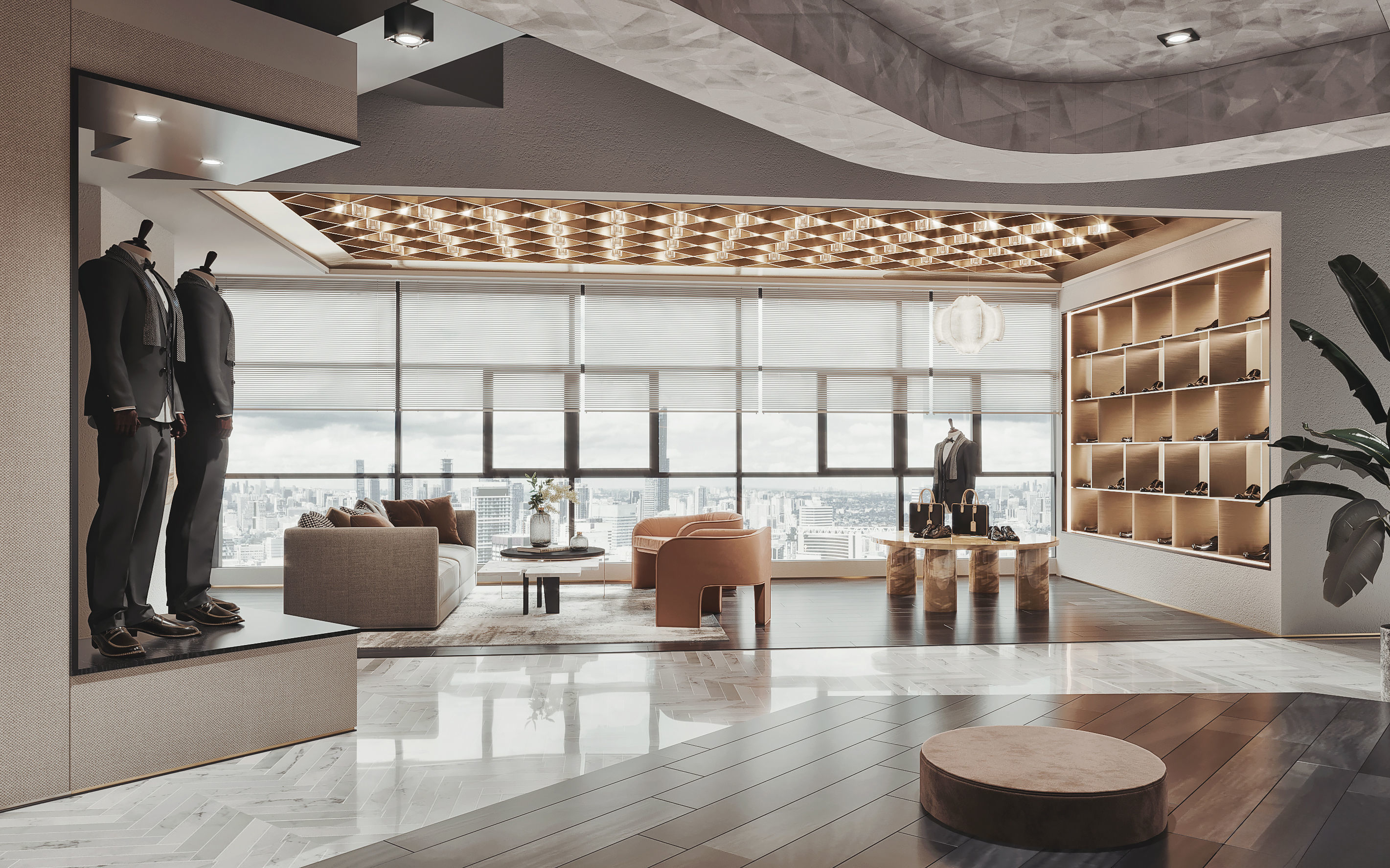 clothing store interior  3D model_1