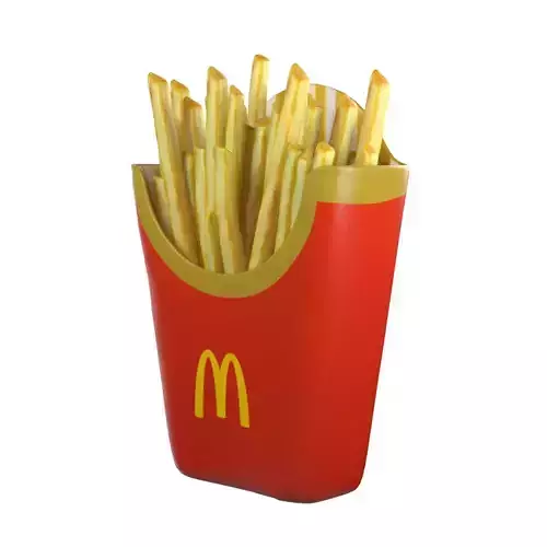 McDonalds French Fries Low-poly 3D model