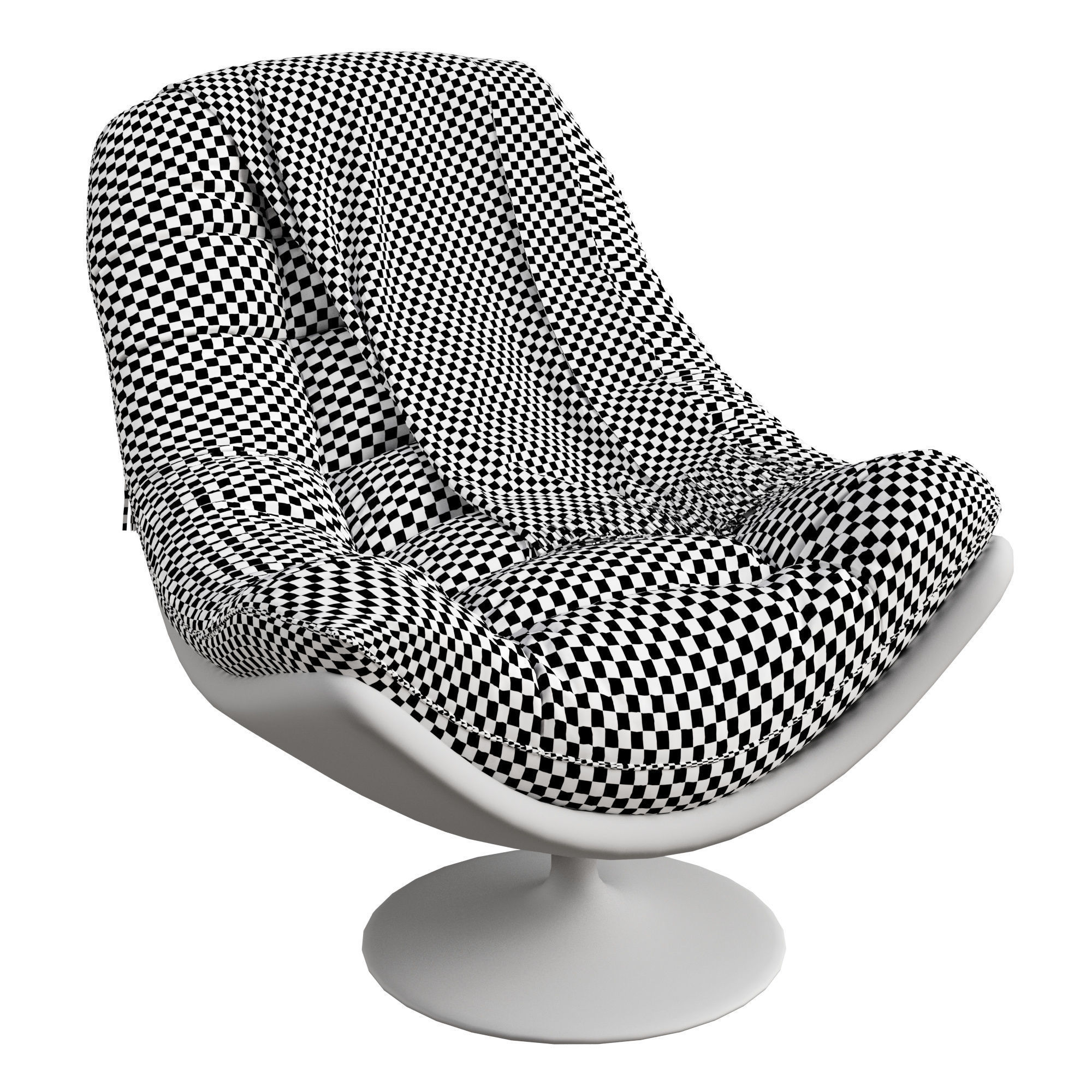 Chaise longue lazy sofa 3D model_2