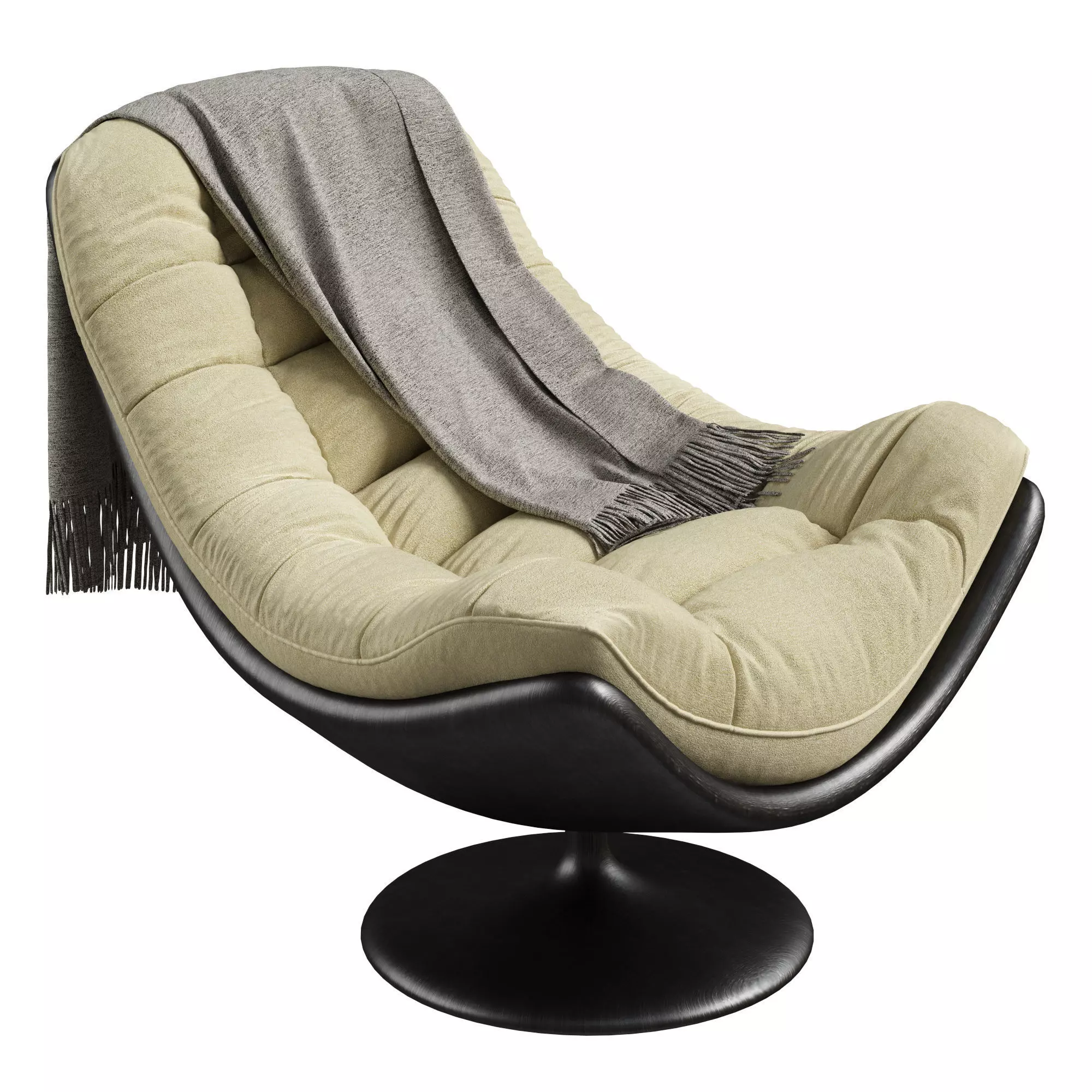 Chaise longue lazy sofa 3D model_0