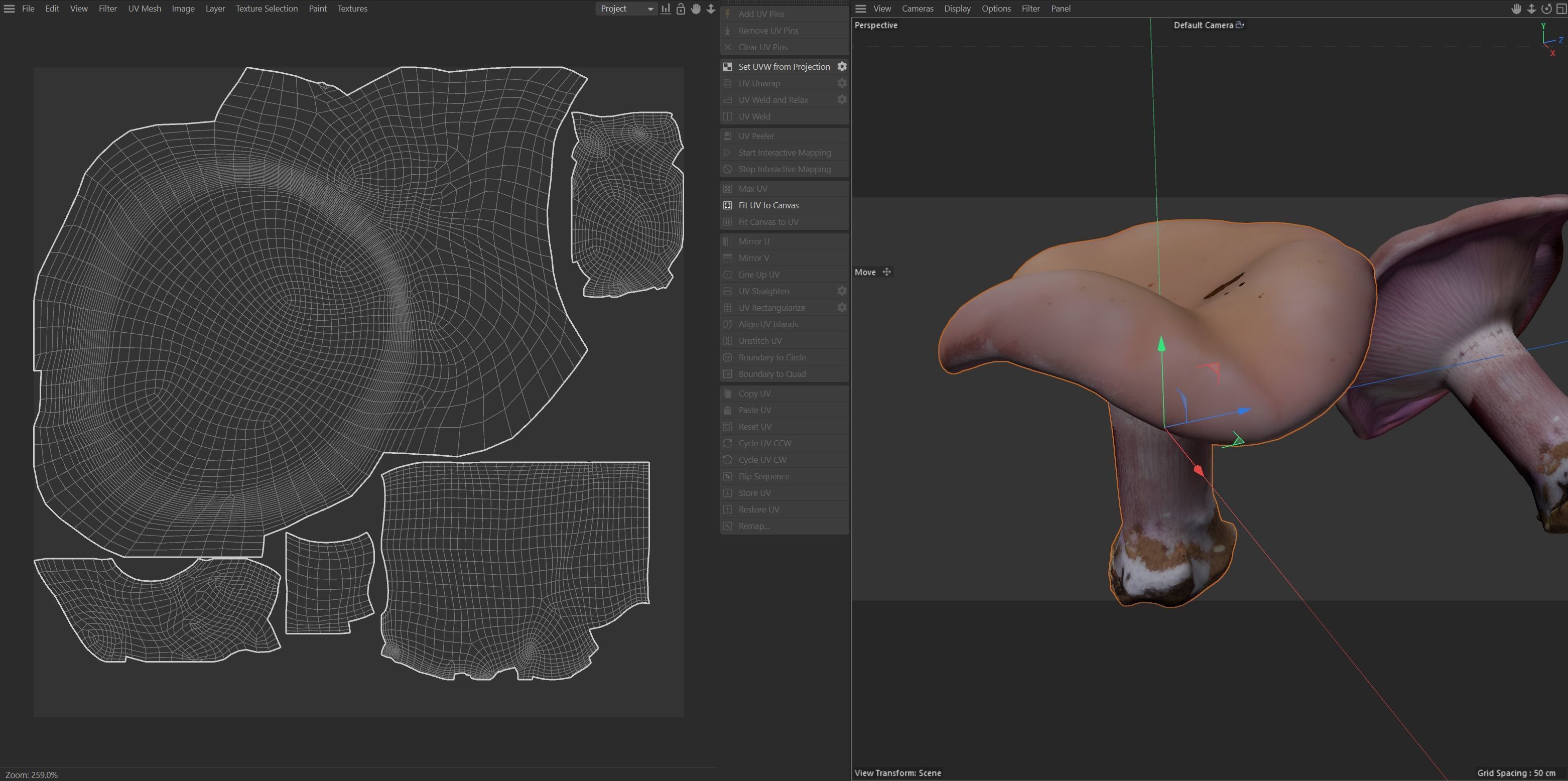 Mushroom 5  Low-poly 3D model_6