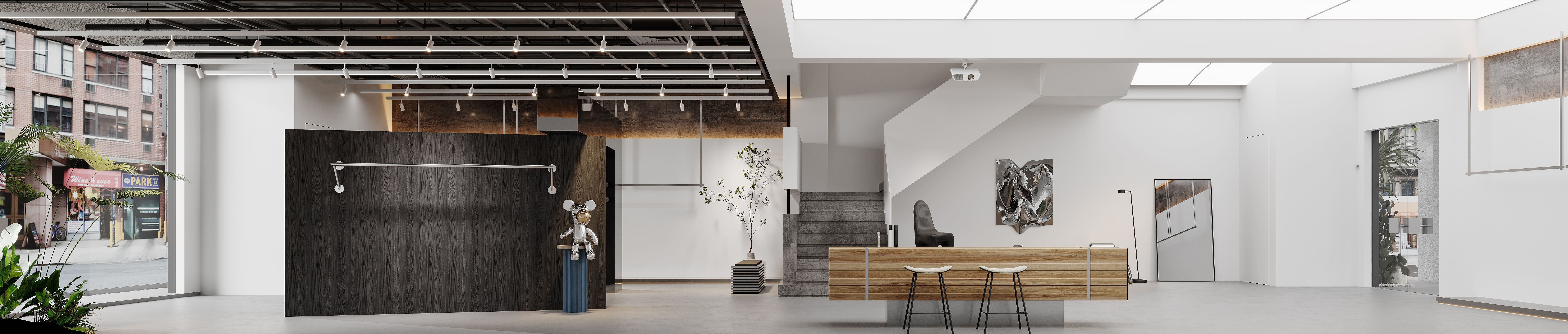 Exhibition Hall interior 3D model_4