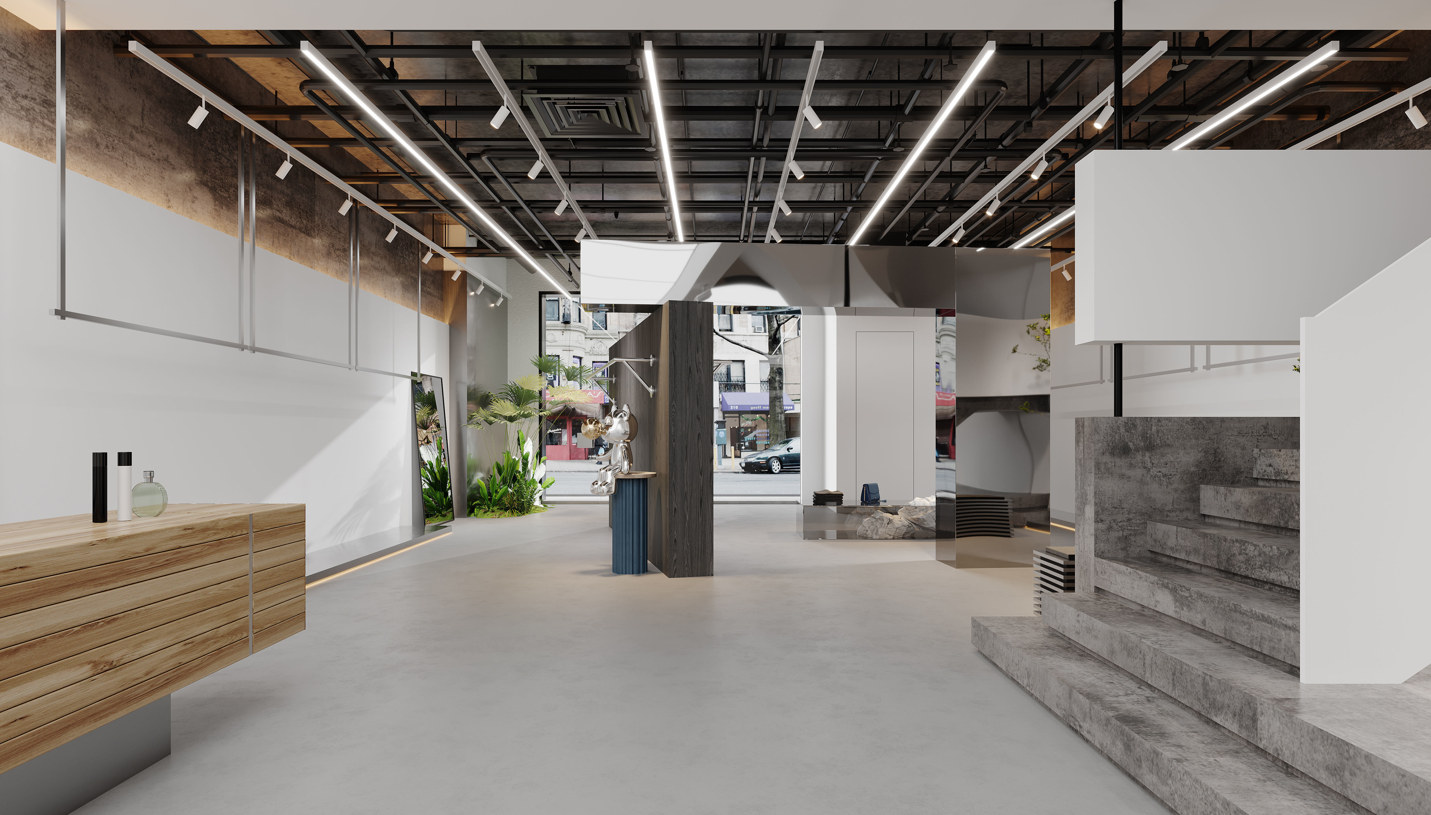 Exhibition Hall interior 3D model_6