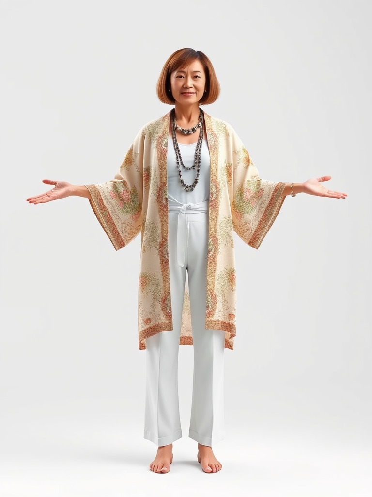 Elegant Elderly Woman Character Model Rigged and Animated Low-poly 3D model_2