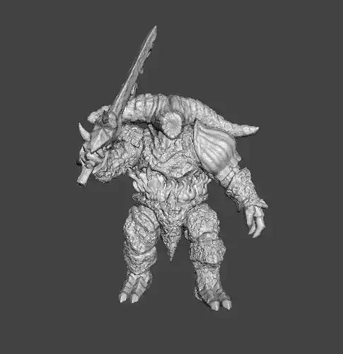 SMELTER DEMON MINIATURE MODEL FOR FANTASY GAMES RPG DND