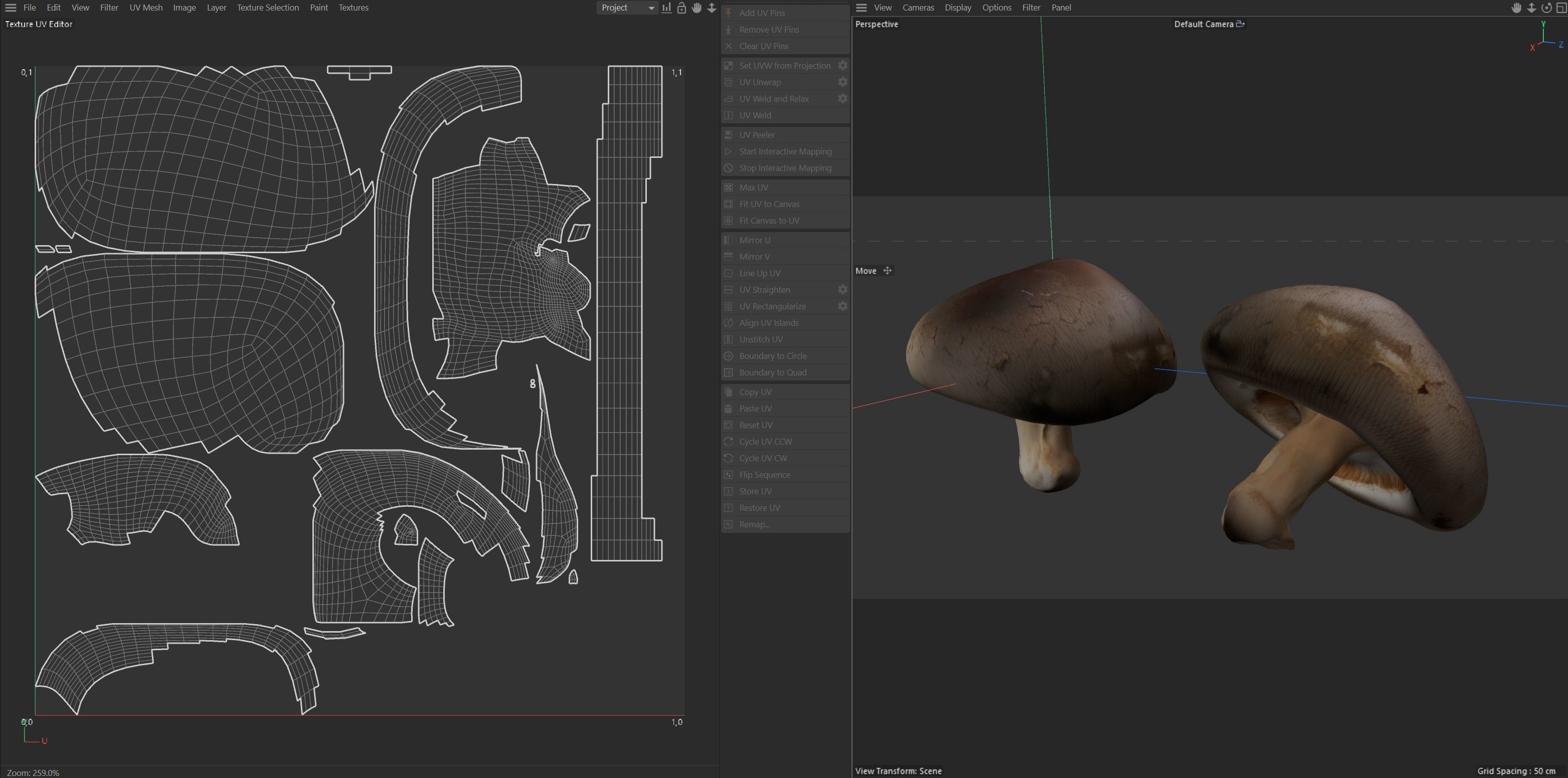 Mushroom 11 Low-poly 3D model_6