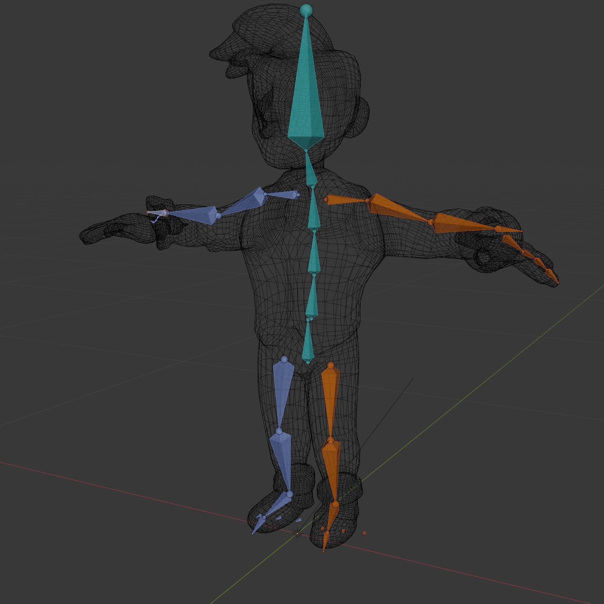 Stylish Young Businessman Rigged and Animated D Character Model Low-poly 3D model_6