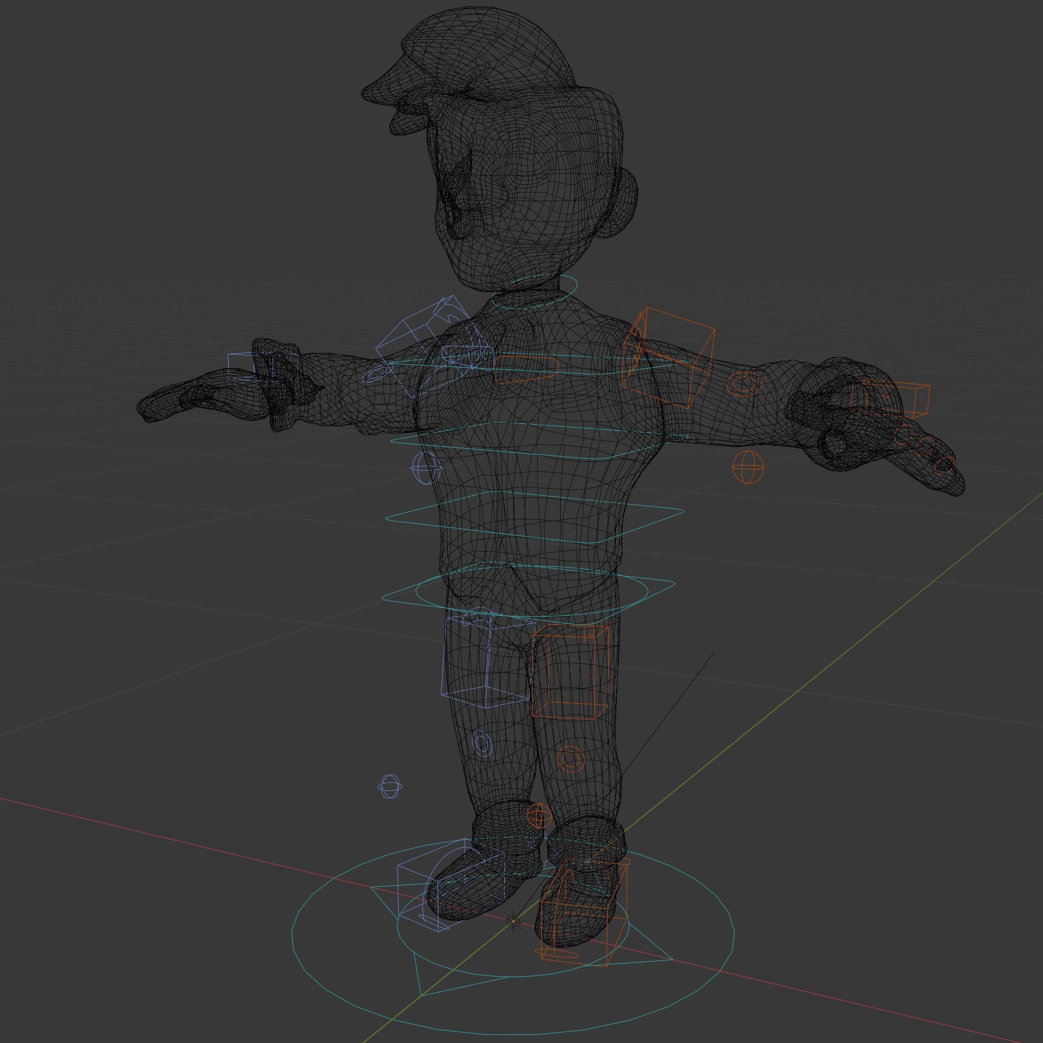 Stylish Young Businessman Rigged and Animated D Character Model Low-poly 3D model_5