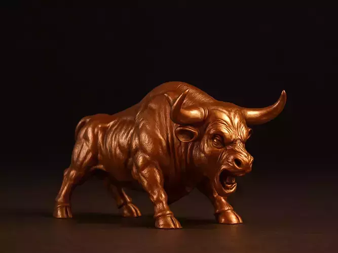 Angry Bull  3D print model