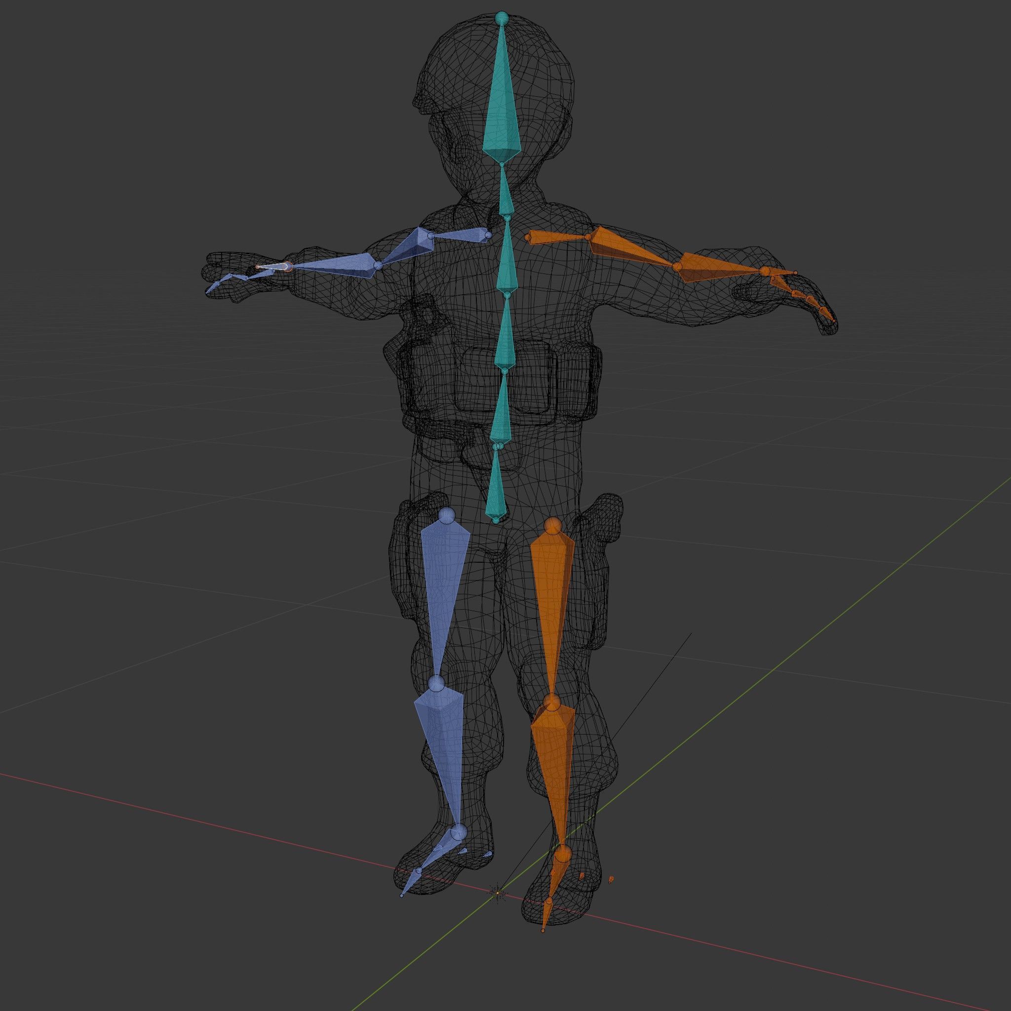 Animated Rigged Tactical Commando Kid Character D Model Low-poly 3D model_6