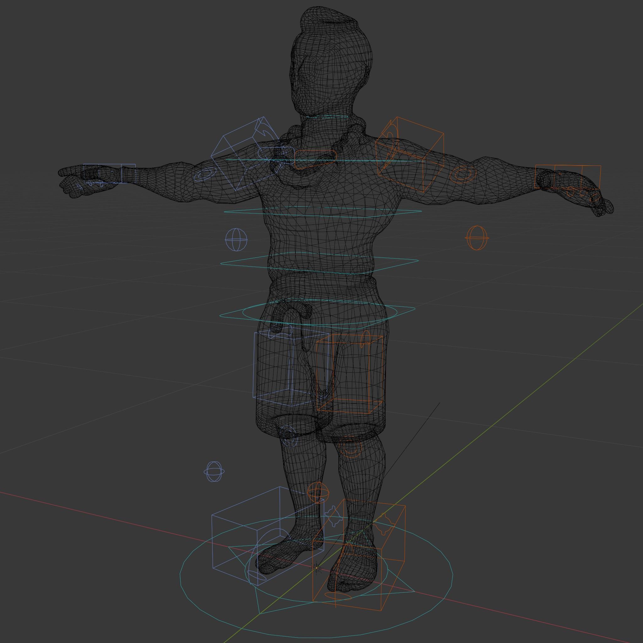 Tropical Islander Character Model Rigged and Animated Low-poly 3D model_5