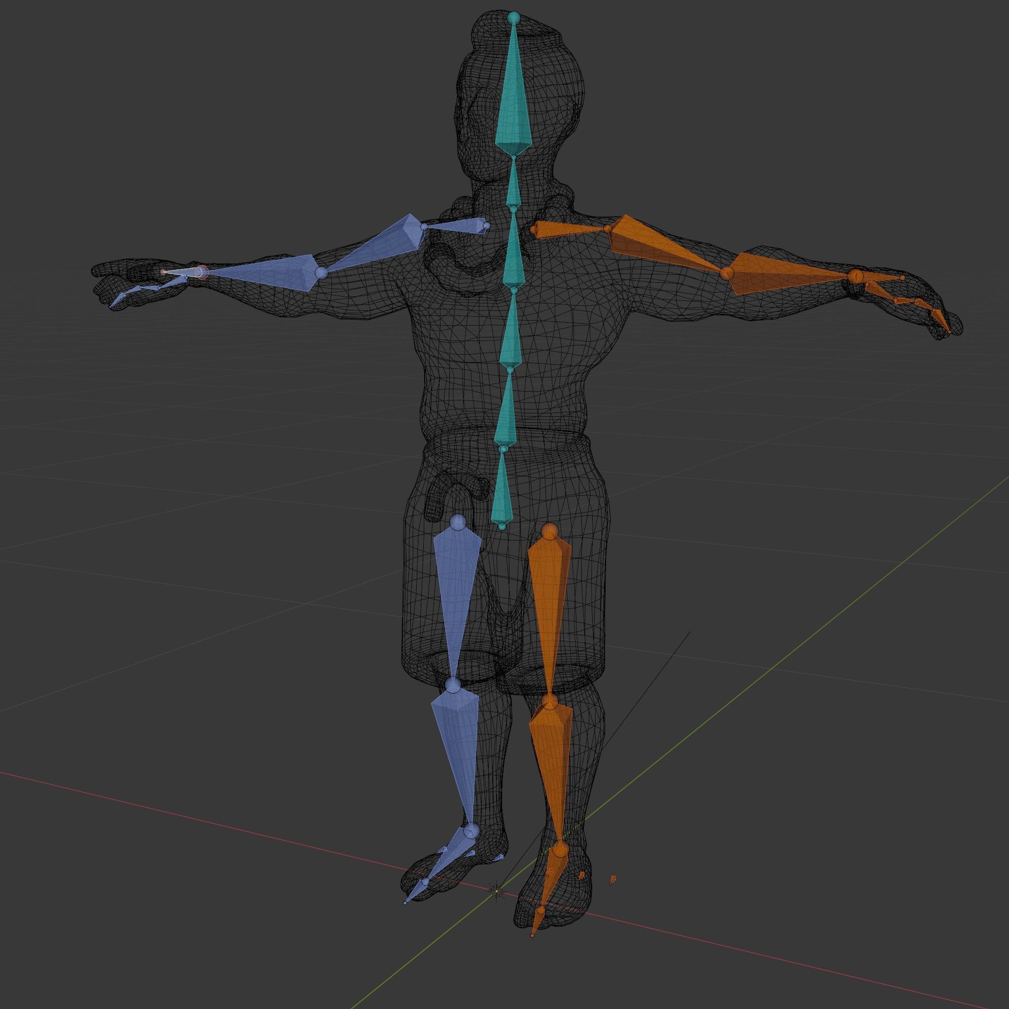 Tropical Islander Character Model Rigged and Animated Low-poly 3D model_6