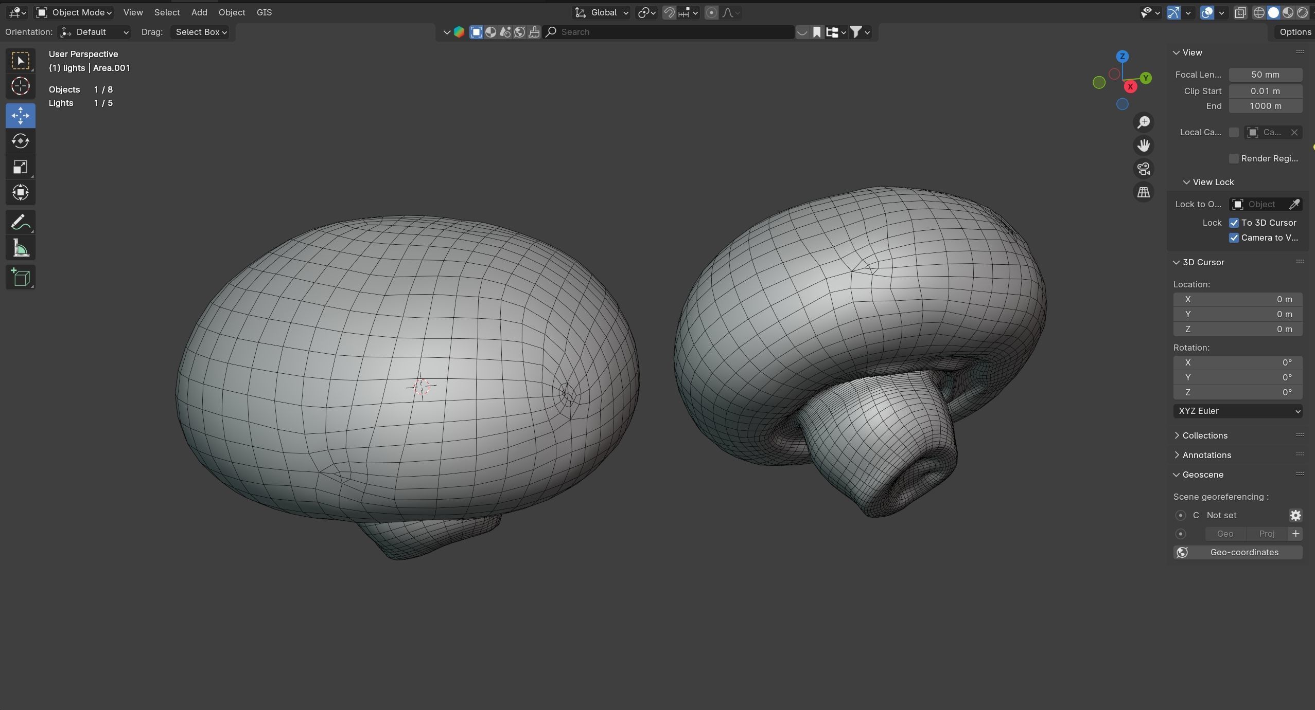 Mushroom 20 Low-poly 3D model_7
