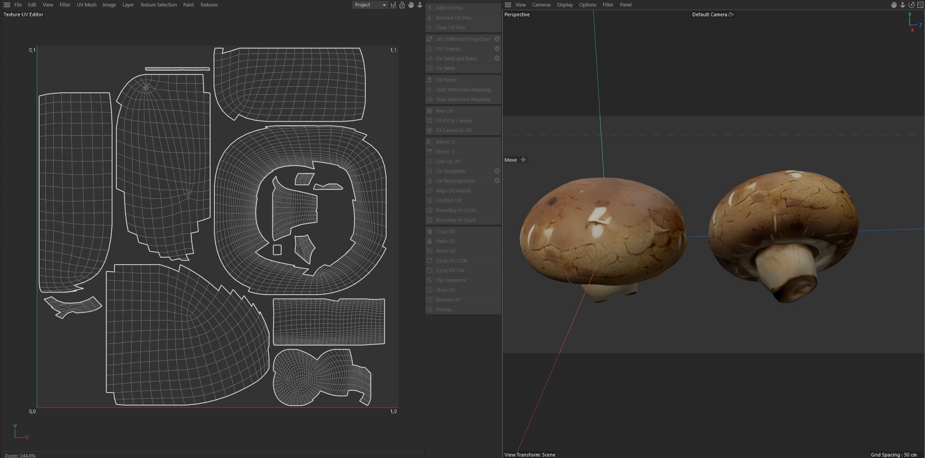 Mushroom 20 Low-poly 3D model_6