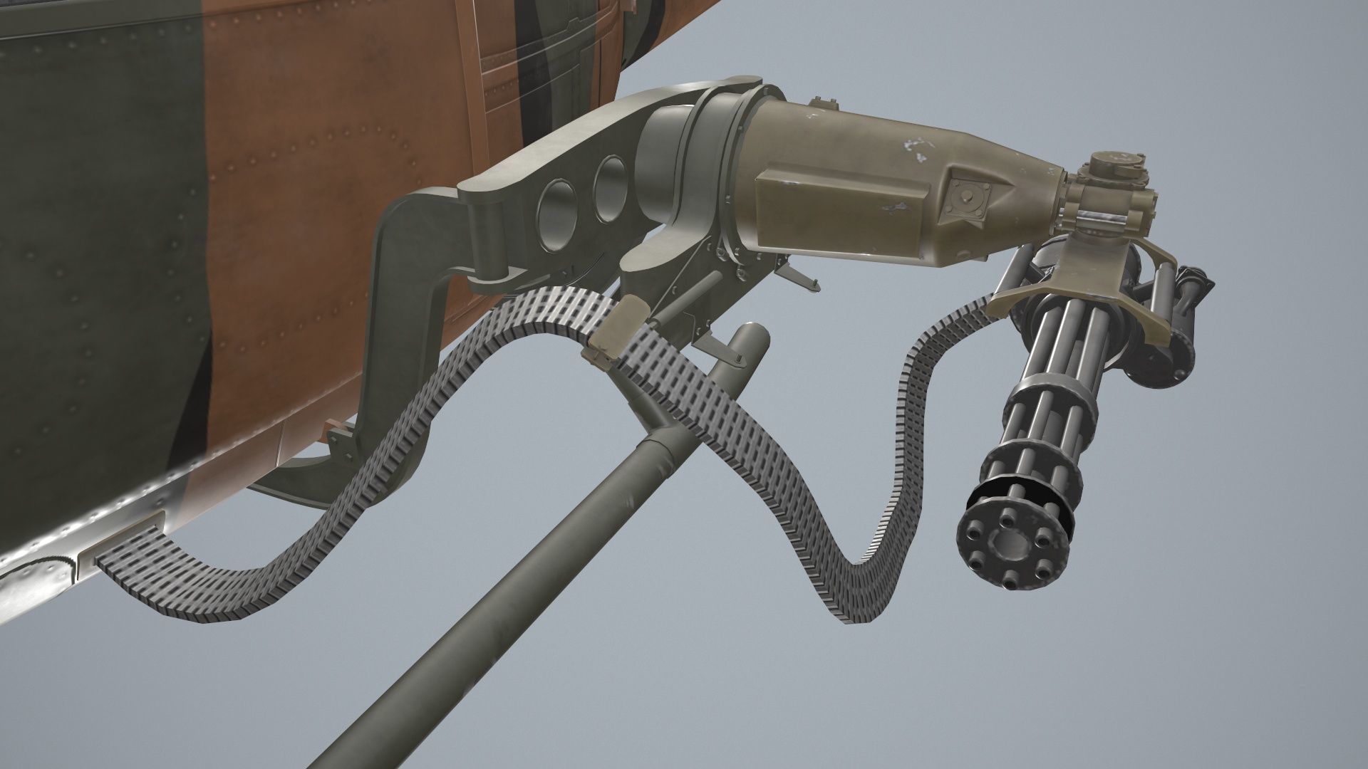 Bell UH-1B JGSDF 2 Static Low-poly 3D model_22