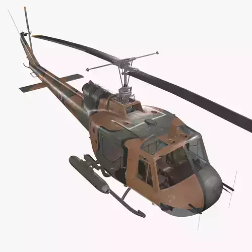 Bell UH-1B JGSDF 2 Static Low-poly 3D model