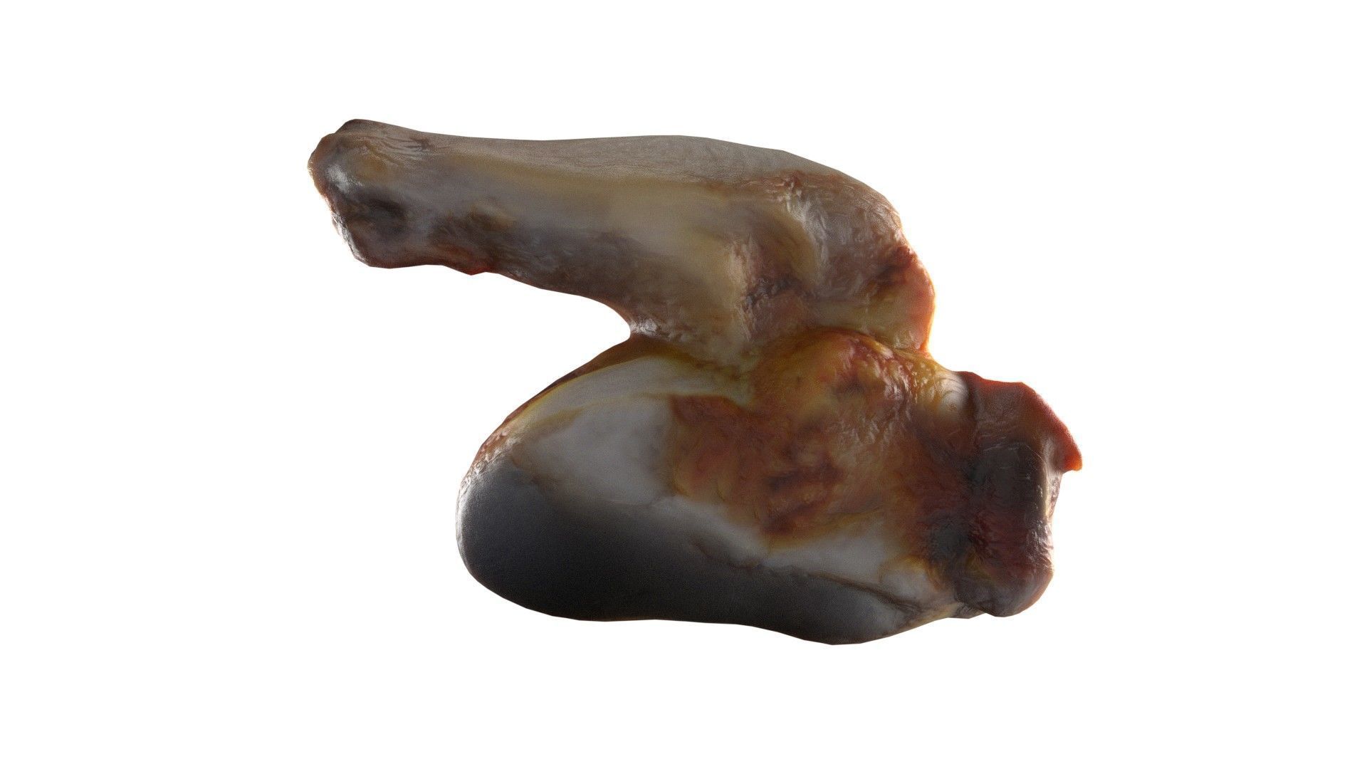 Chicken wings fried Low-poly 3D model_5