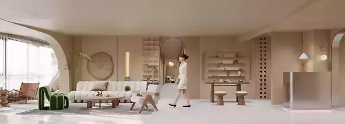 Reception lobby interior