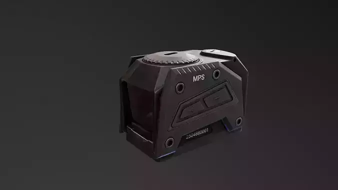 MPS Reddot Sight Low-poly 3D model