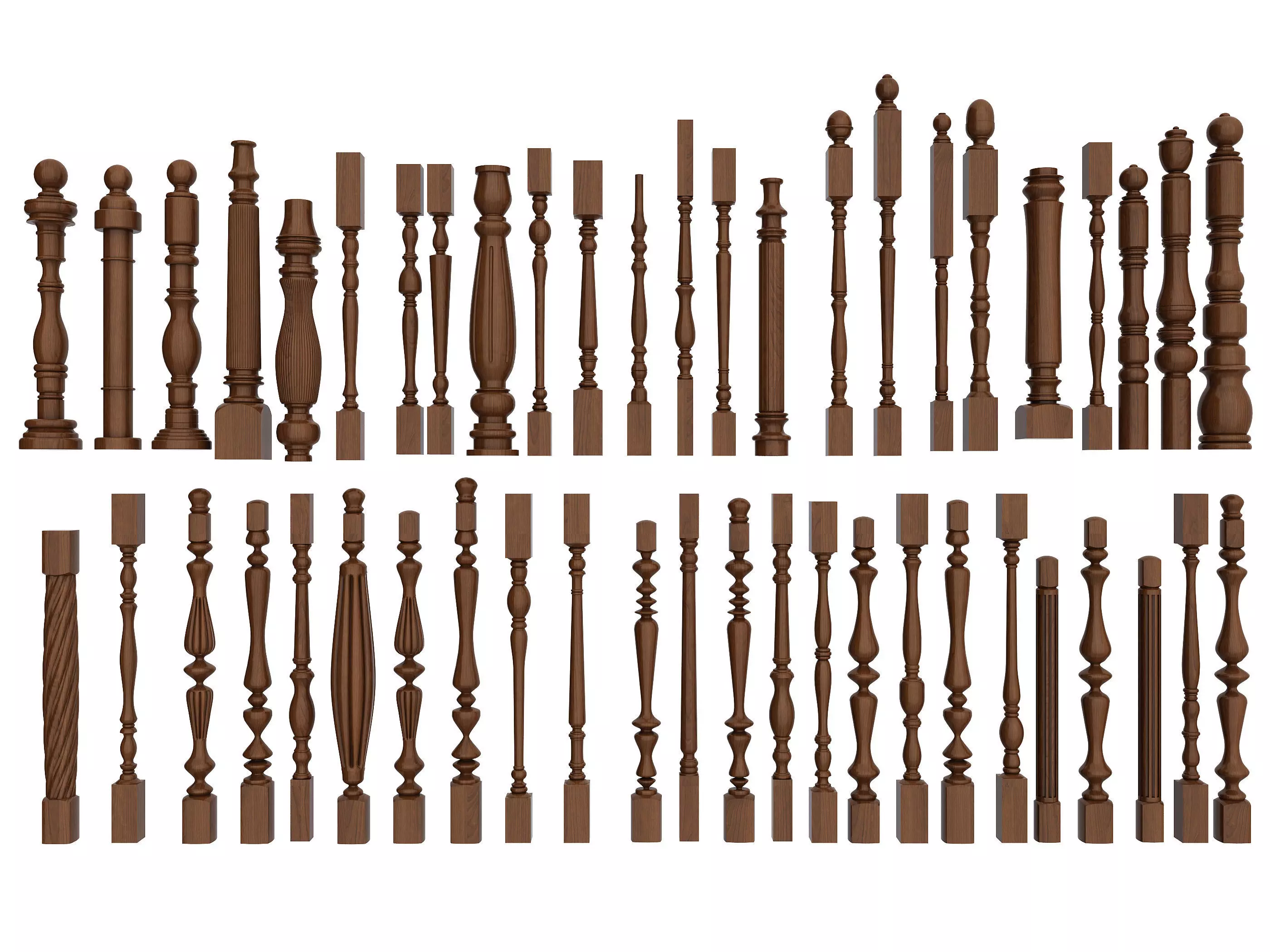 guardrail Low-poly 3D model_0