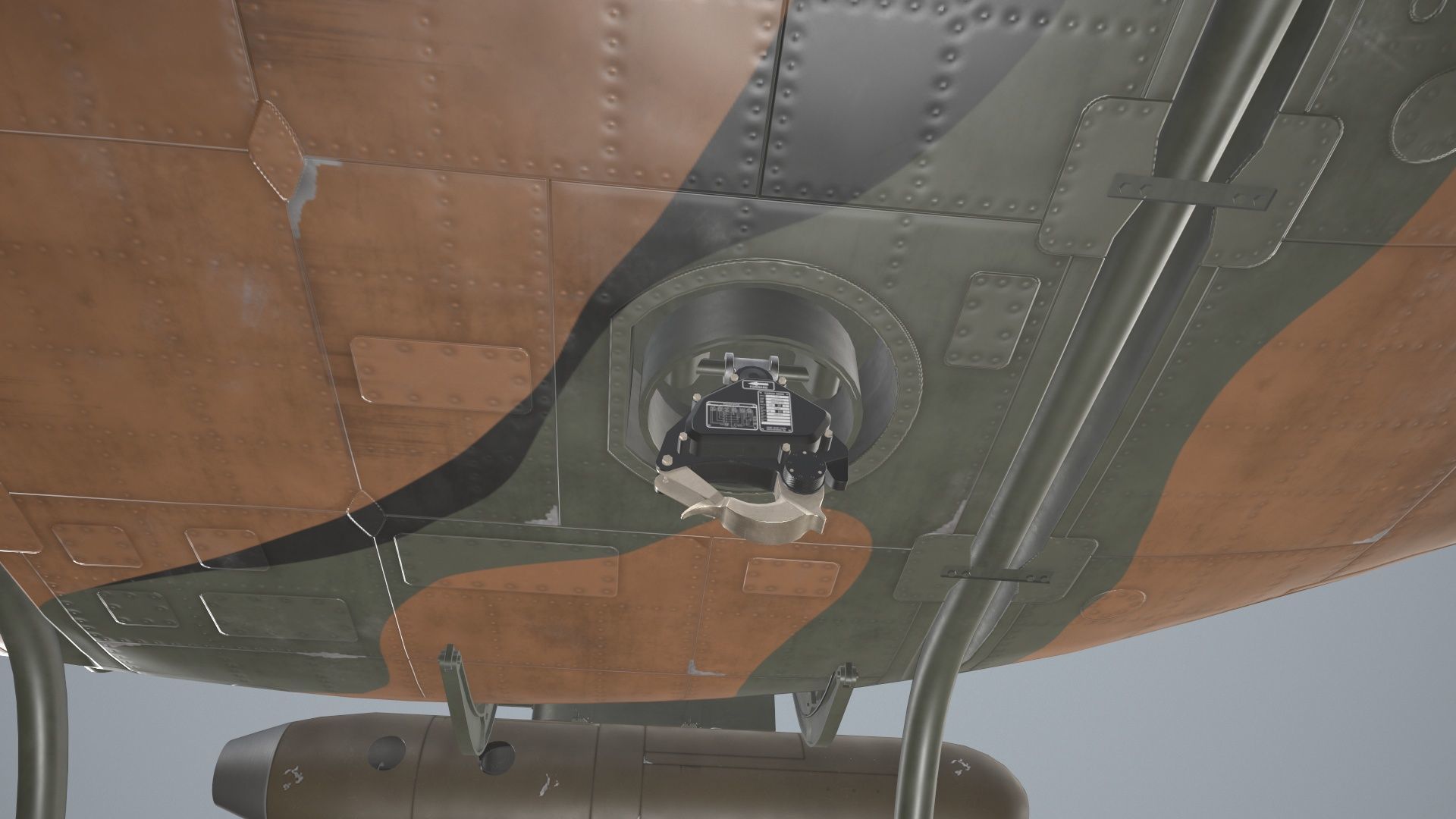 Bell UH-1B JGSDF 2 Complex Animation Low-poly 3D model_10