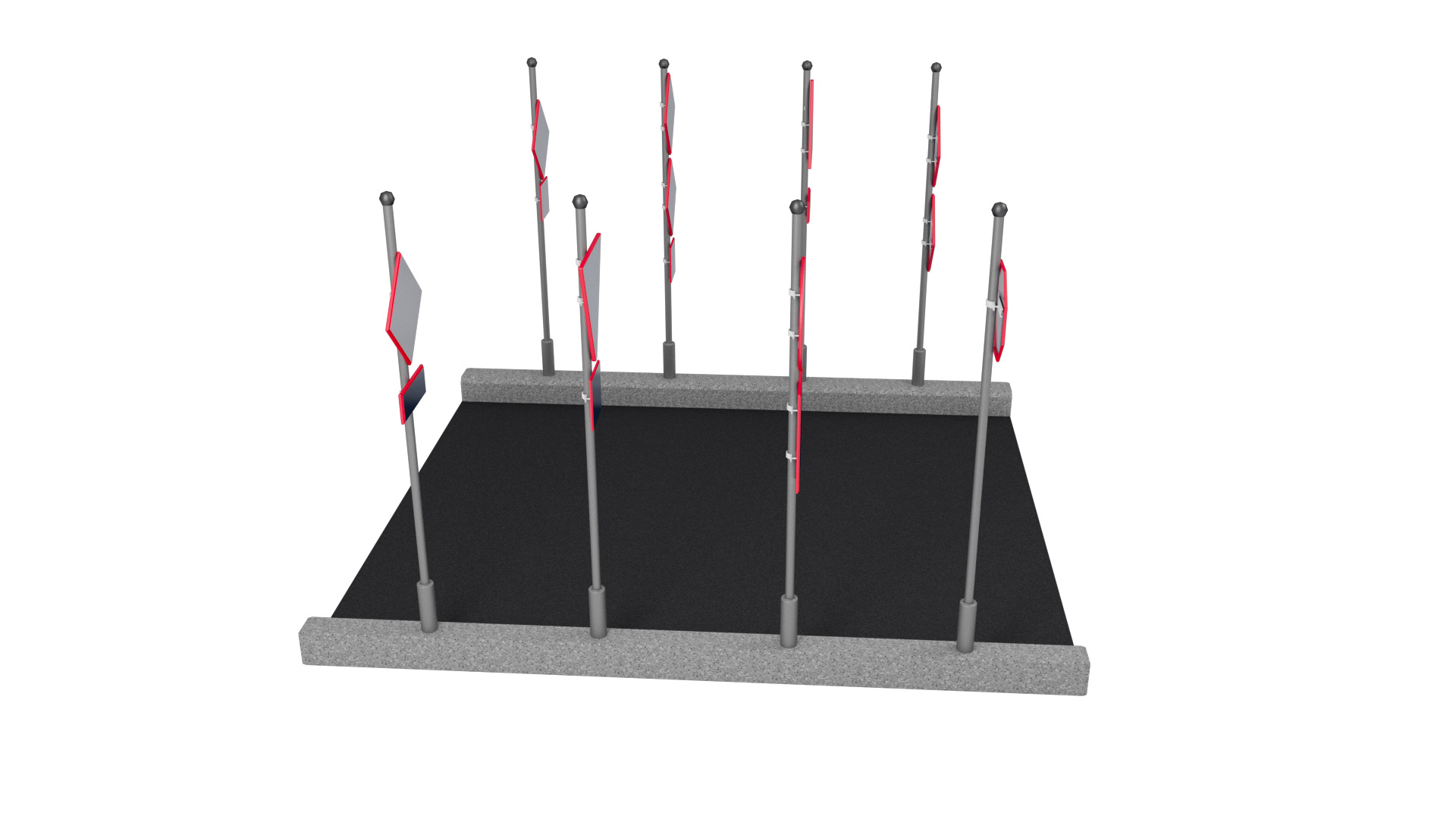 Road signs 3D model_14