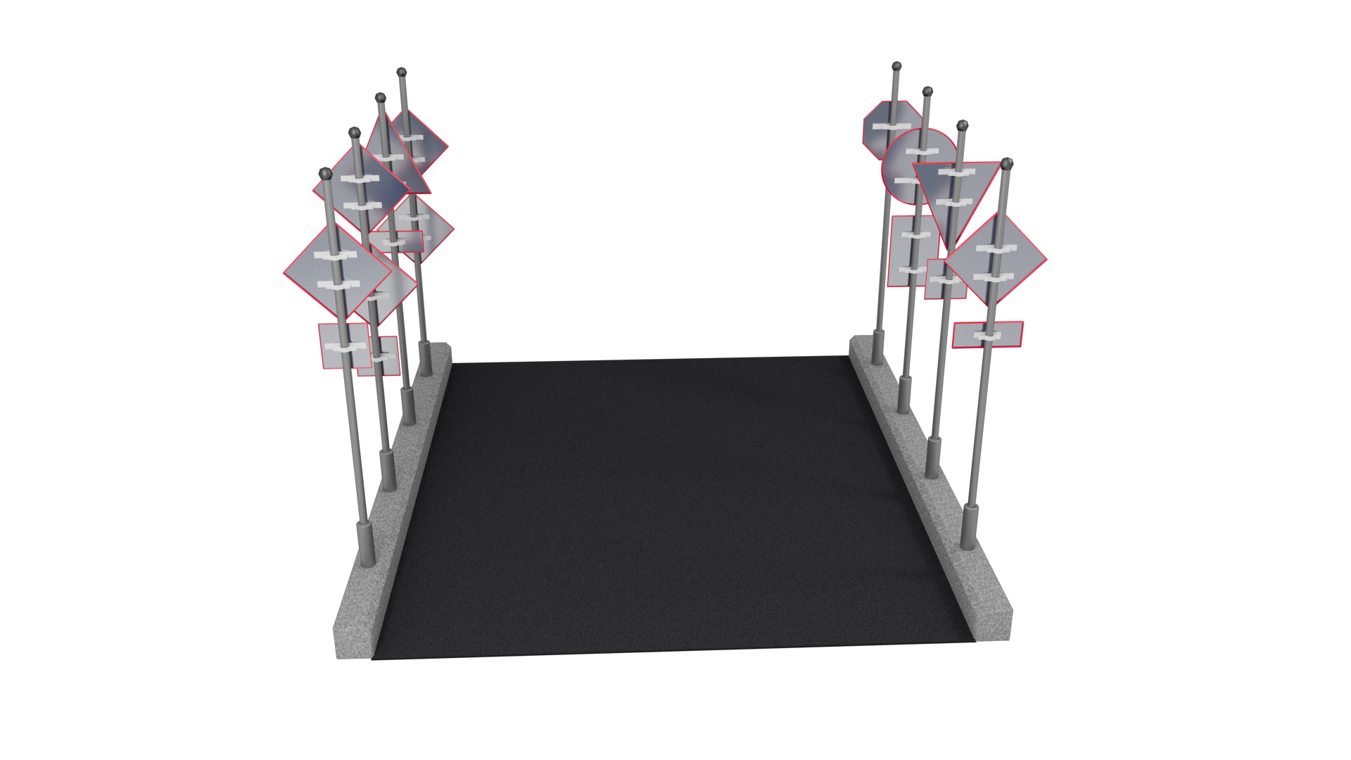 Road signs 3D model_10