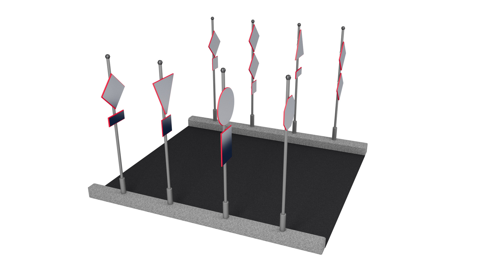 Road signs 3D model_15