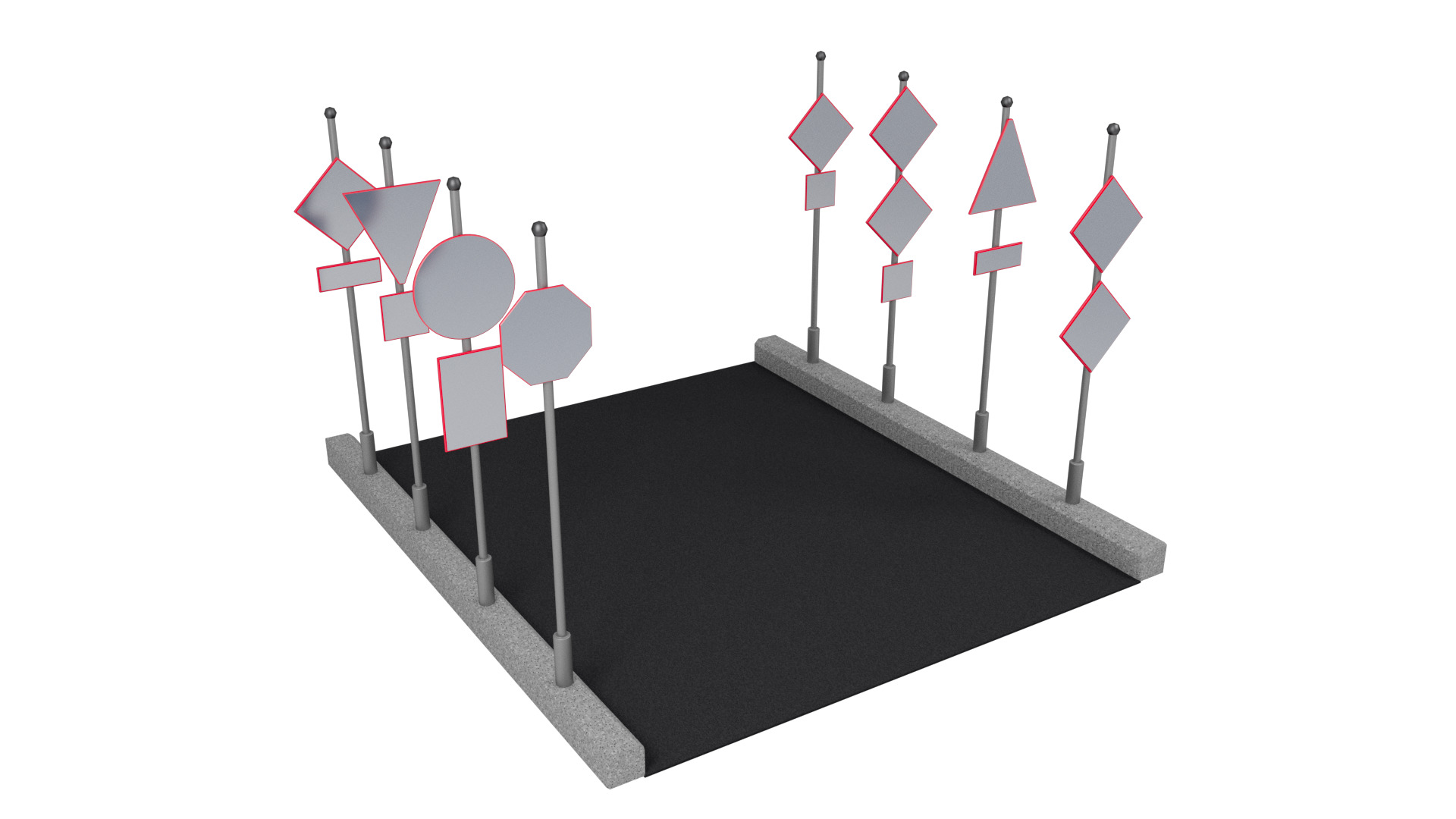 Road signs 3D model_18