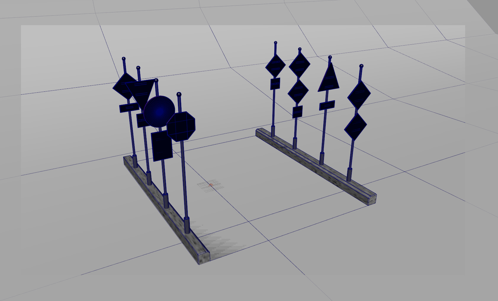 Road signs 3D model_20