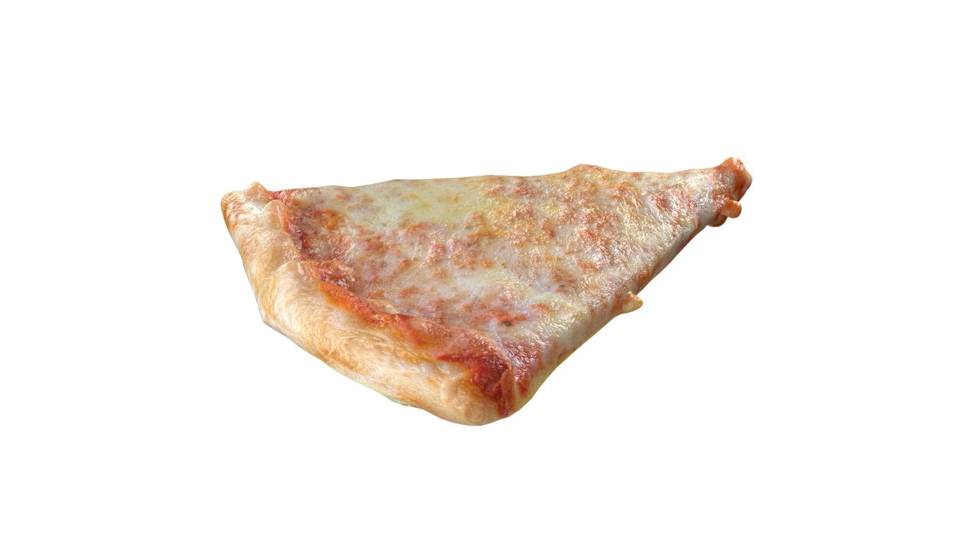 Pizza  slice 1 Low-poly 3D model_3