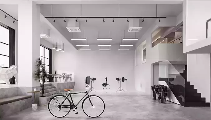 Modern Photography Studio 3D model