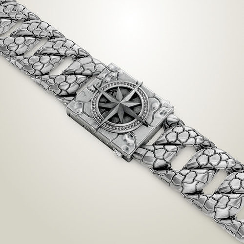 Mens Bracelet Broadside cuban link chain 3D print model