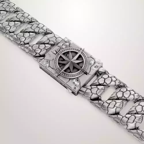 Mens Bracelet Broadside cuban link chain