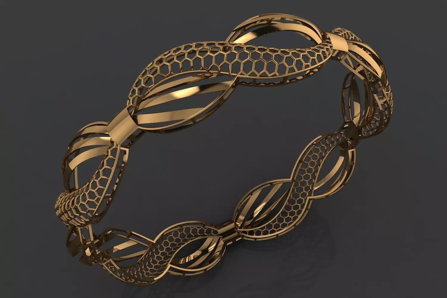 1183 Endless Loop Bangle 60MM-9gm 3D print model