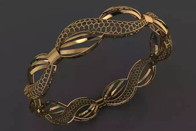 1183 Endless Loop Bangle 60MM-9gm 3D print model