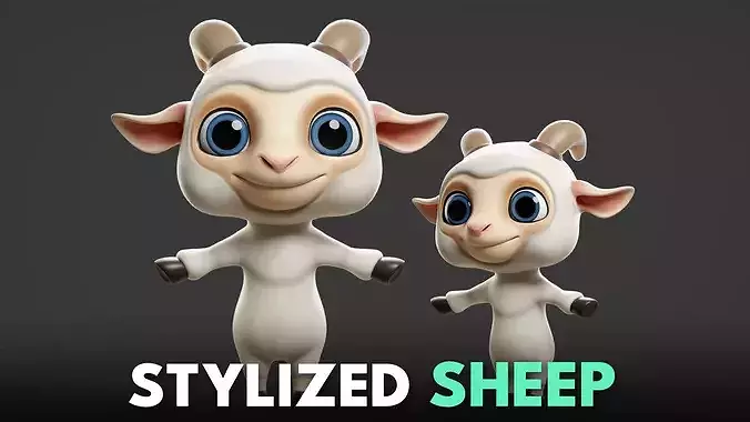 Sheep - Stylized Cartoon
