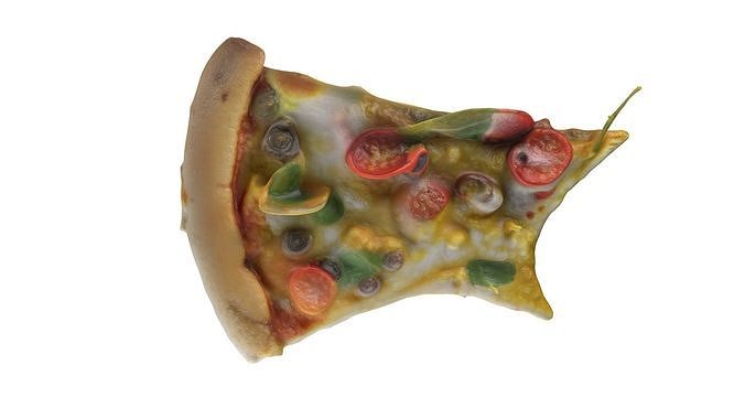 Pizza  slice 10   Low-poly 3D model 5