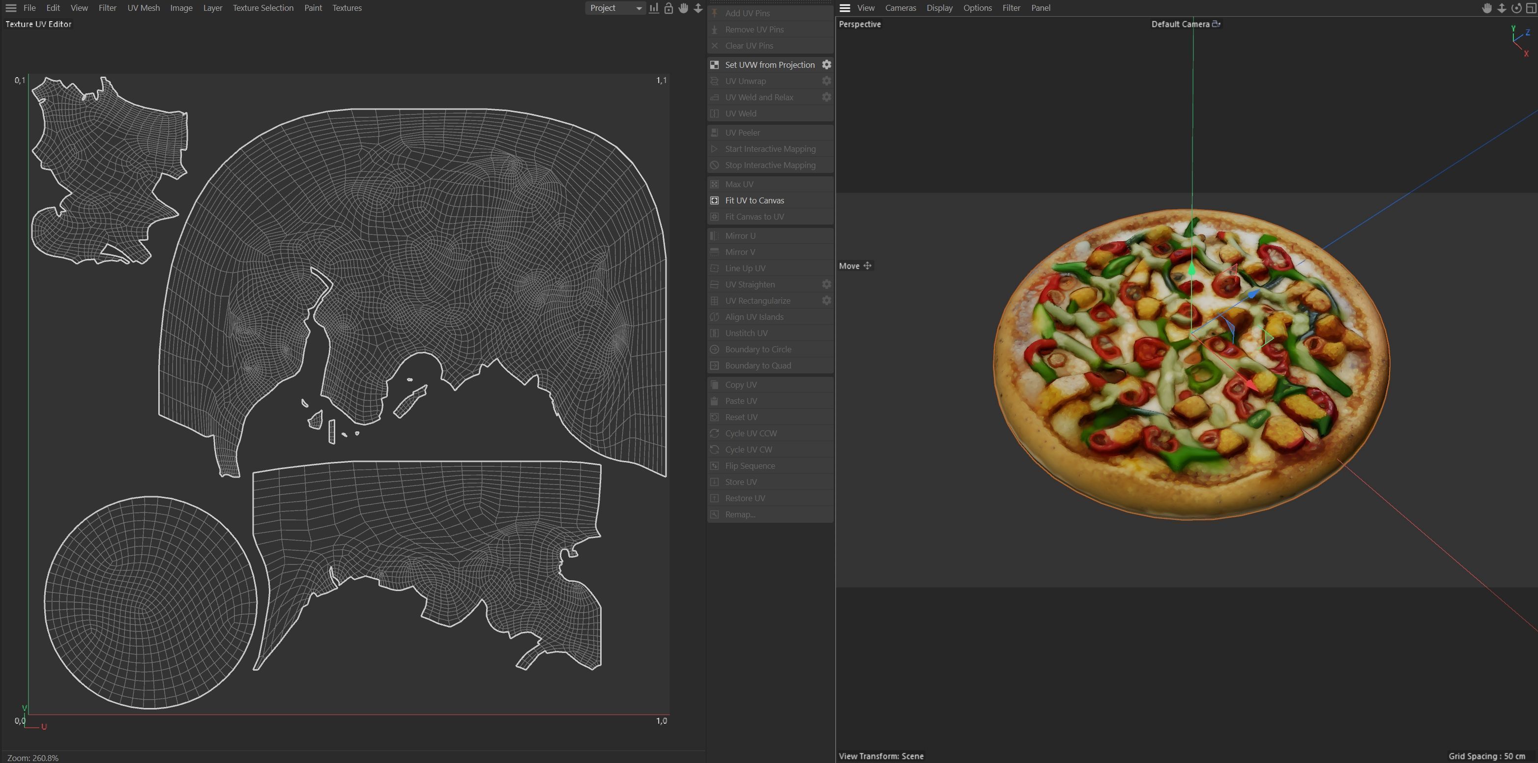 Pizza 11  Low-poly 3D model_7