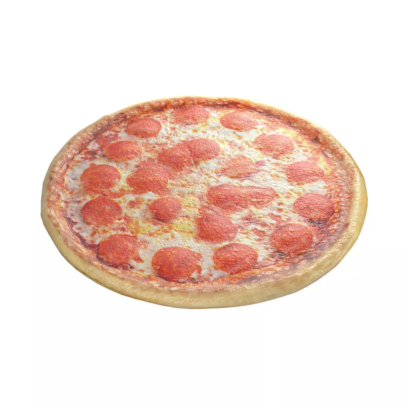 Pizza 12  Low-poly 3D model_0