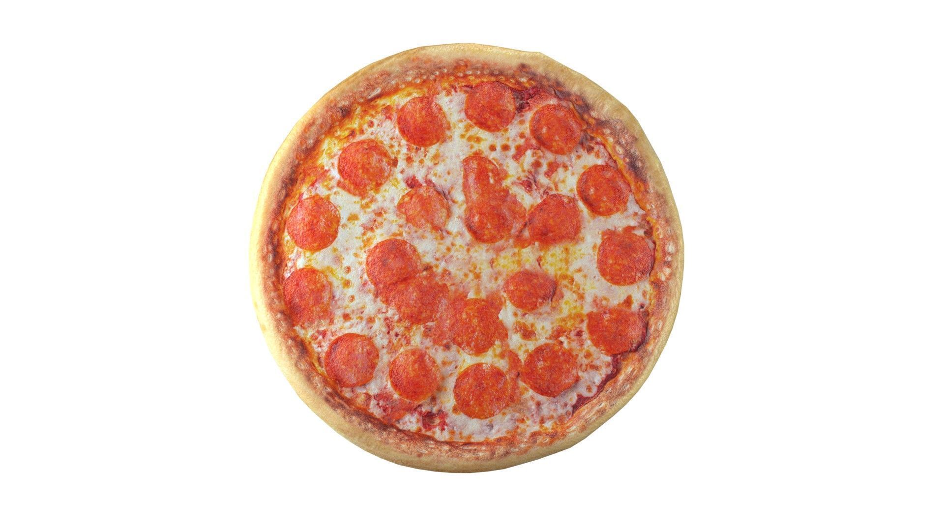 Pizza 12  Low-poly 3D model_5