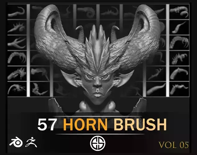 Horn-Types Of Horns For Characters And Creatures-Vol 05