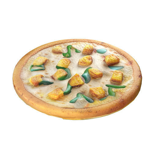 Pizza 17  Low-poly 3D model