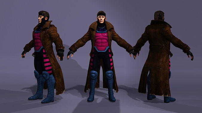 Gambit Deadpool Wolverine Channing Tatum X-man Marvel 3D model