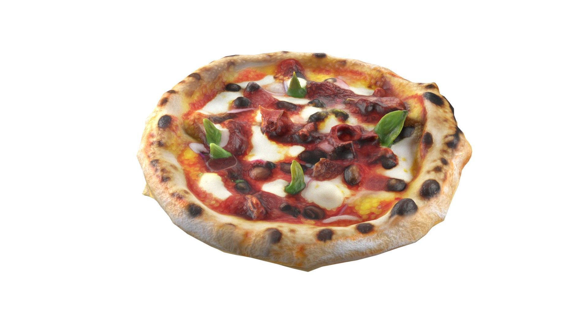 Pizza 19    Low-poly 3D model_3